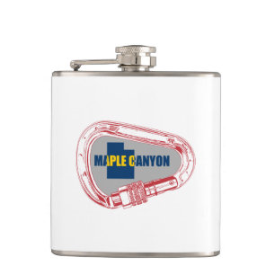 Maple Canyon Climbing Carabiner Hip Flask
