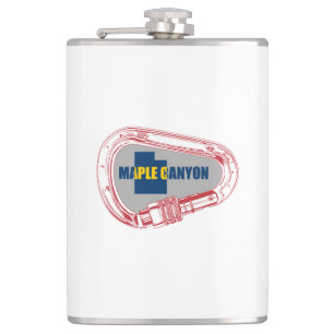 Maple Canyon Climbing Carabiner Hip Flask