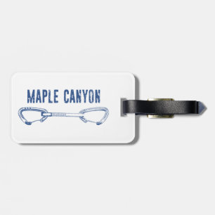 Maple Canyon Climbing Quickdraw Luggage Tag