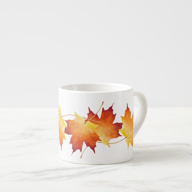 Maple Couple on an Espresso Mug (1) (Front Right)