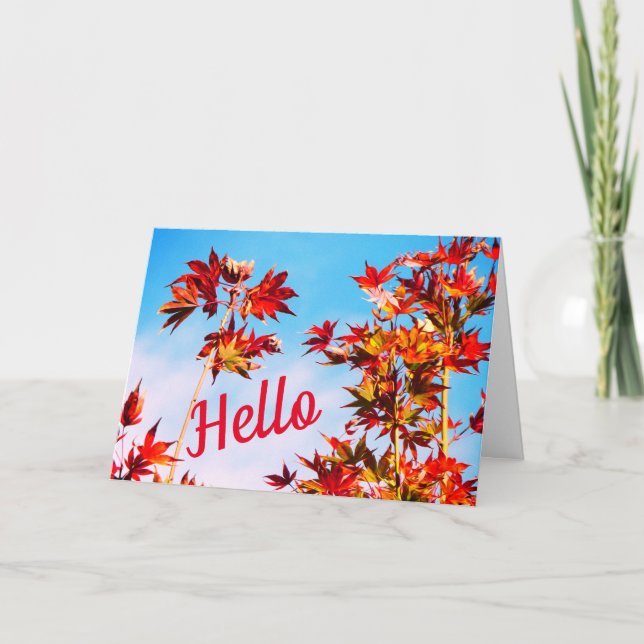 Maple (Customisable Text) Card (Front)