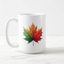 Maple Fall Leaf Large Classic Ceramic