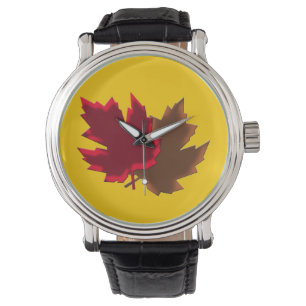 Maple fall leaves watch