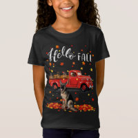 Maple German Shepherd Dog Leaf Fall Autumn Red Tru