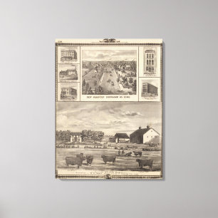 Maple Grove Herd, Cedar Co New Hampton Canvas Print