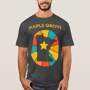 Maple Grove Minnesota Vintage Distressed Souvenir T-Shirt