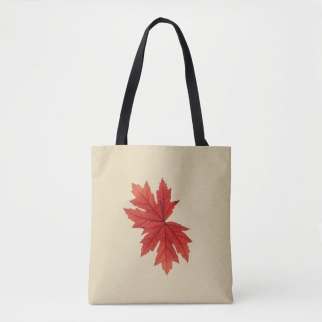 Maple Leaf Autumn Fall Colour Tote Bag (Front)