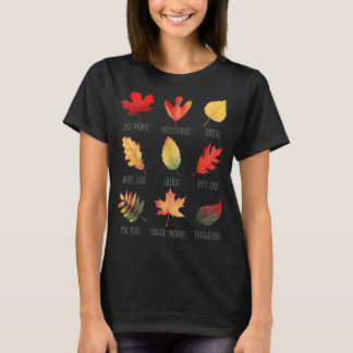 Maple Leaf Autumn Tree Orange Fall Leaves Season f T-Shirt