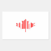 MAPLE LEAF BAR CODE CANADA FLAG Barcode Pattern