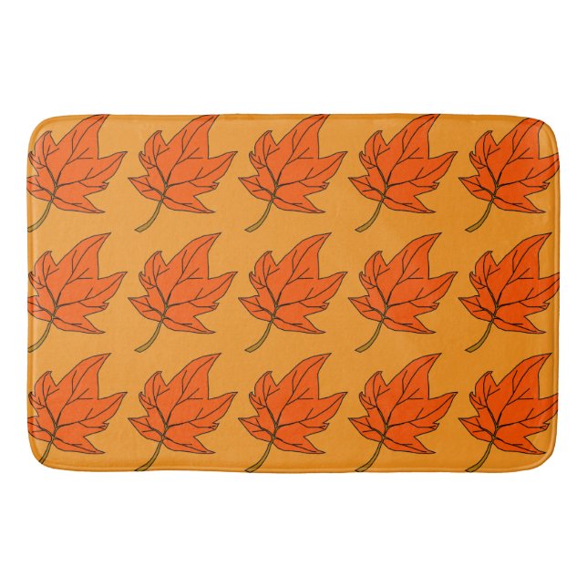 Maple leaf bath mat (Front)