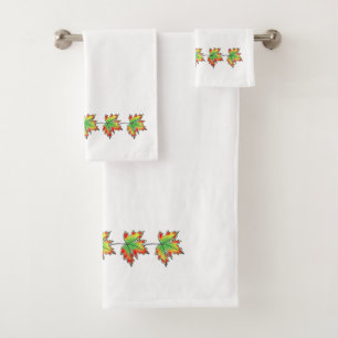 Maple Leaf Bath Towel Set