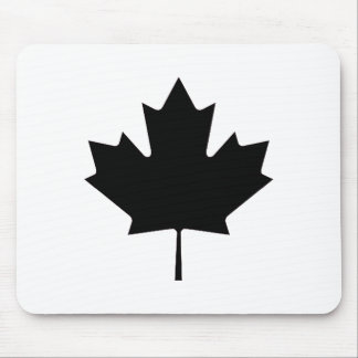 Maple Leaf Black Transp jGibney The MUSEUM Zazz Mouse Mat