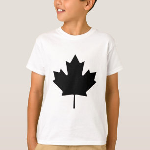 Maple Leaf Black Transp The MUSEUM Zazzle Gifts T-Shirt