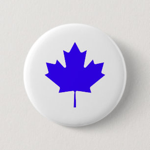 Maple Leaf BlueTransp The MUSEUM Zazzle Gifts 6 Cm Round Badge