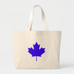 Maple Leaf BlueTransp The MUSEUM Zazzle Gifts Large Tote Bag