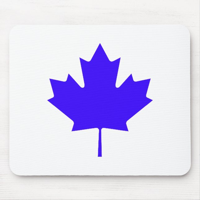 Maple Leaf BlueTransp The MUSEUM Zazzle Gifts Mouse Mat (Front)