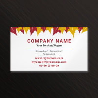 Maple Leaf Business Card Magnet