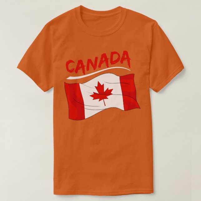 Maple Leaf Canada Day Canadian Flag Canada T-Shirt (Design Front)