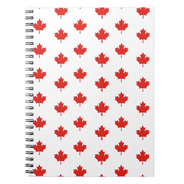 Maple Leaf Canada Flag Emblem Pattern-24105 Notebook (Front)