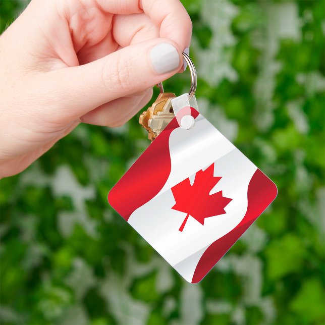 Maple Leaf Canada Flag Key Ring (Creator Uploaded)