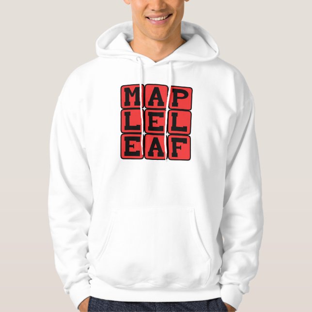 Maple Leaf, Canadian Flag Hoodie (Front)