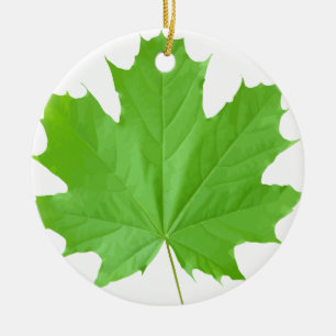 Maple Leaf Ceramic Tree Decoration