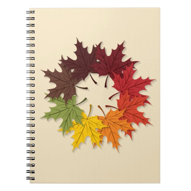 Maple leaf circle notebook (Front)