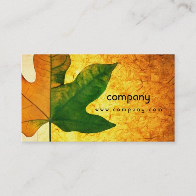 Maple Leaf Creative Eye-Catching Business Card (Front)