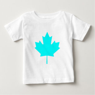 Maple Leaf CyanTransp The MUSEUM Zazzle Gifts Baby T-Shirt