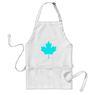 Maple Leaf CyanTransp The MUSEUM Zazzle Gifts Standard Apron