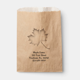 Maple Leaf Faux Cutout Product Bag