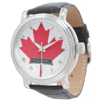 Maple Leaf Flag of Canada Watch | Zazzle