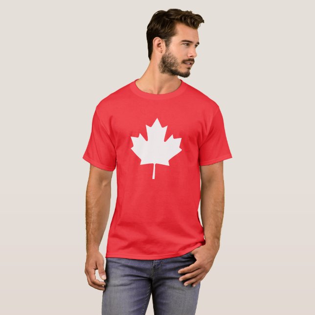 Maple leaf from Flag of Canada T-Shirt (Front Full)