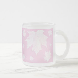Maple Leaf Glass Mug - Abstract