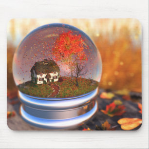 Maple Leaf Globe Mousepad