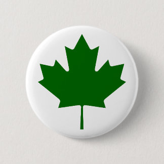 Maple Leaf Green DkTransp The MUSEUM Zazzle Gifts 6 Cm Round Badge