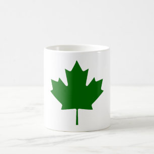 Maple Leaf Green DkTransp The MUSEUM Zazzle Gifts Coffee Mug