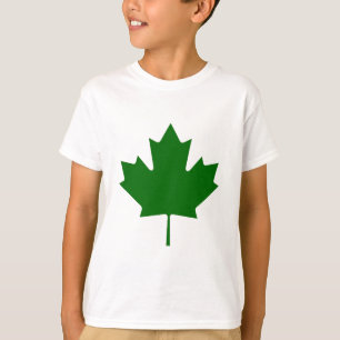 Maple Leaf Green DkTransp The MUSEUM Zazzle Gifts T-Shirt