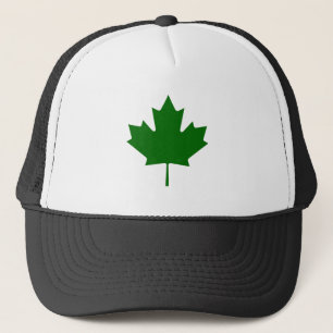 Maple Leaf Green DkTransp The MUSEUM Zazzle Gifts Trucker Hat