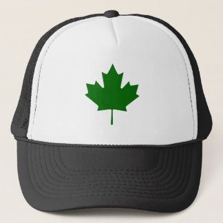 Maple Leaf Green DkTransp The MUSEUM Zazzle Gifts Trucker Hat