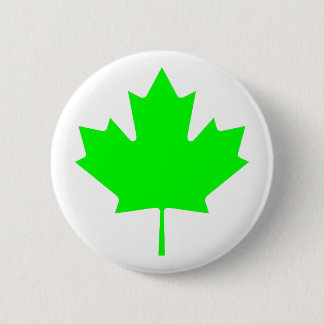 Maple Leaf Green LtTransp The MUSEUM Zazzle Gifts 6 Cm Round Badge