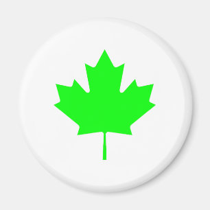 Maple Leaf Green LtTransp The MUSEUM Zazzle Gifts Magnet