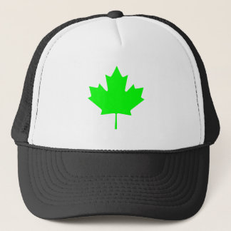 Maple Leaf Green LtTransp The MUSEUM Zazzle Gifts Trucker Hat