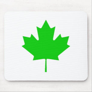 Maple Leaf Green Transp The MUSEUM Zazzle Gifts Mouse Mat