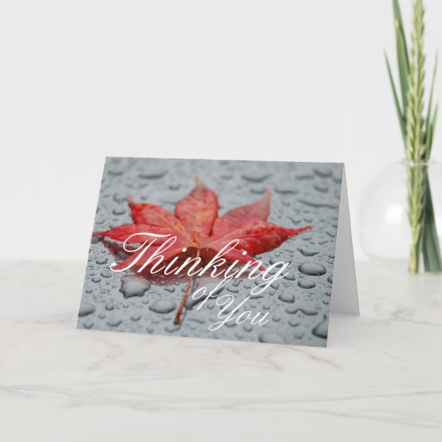 Maple Leaf Greeting Card (Front)