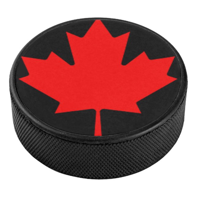 MAPLE LEAF HOCKEY PUCK (3/4)