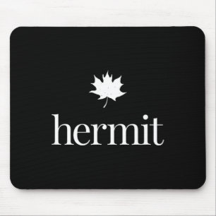 Maple leaf introvert – nature hermit quiet life mouse mat