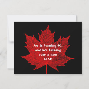 Maple Leaf Invitation
