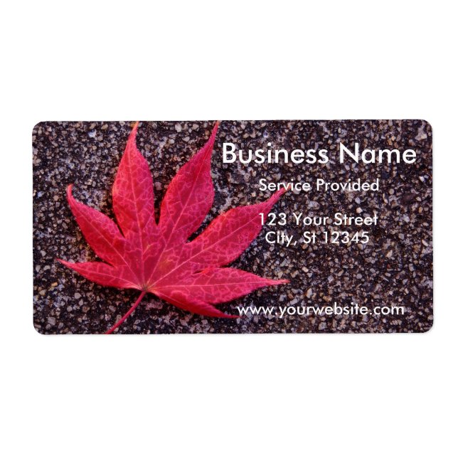 Maple Leaf Label (Front)