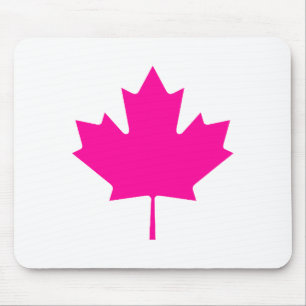 Maple Leaf MagentaTransp The MUSEUM Zazzle Gifts Mouse Mat